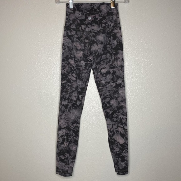 Lululemon Align Pant II 25" Floral Illusion Ice Grey Multi - Picture 11 of 14